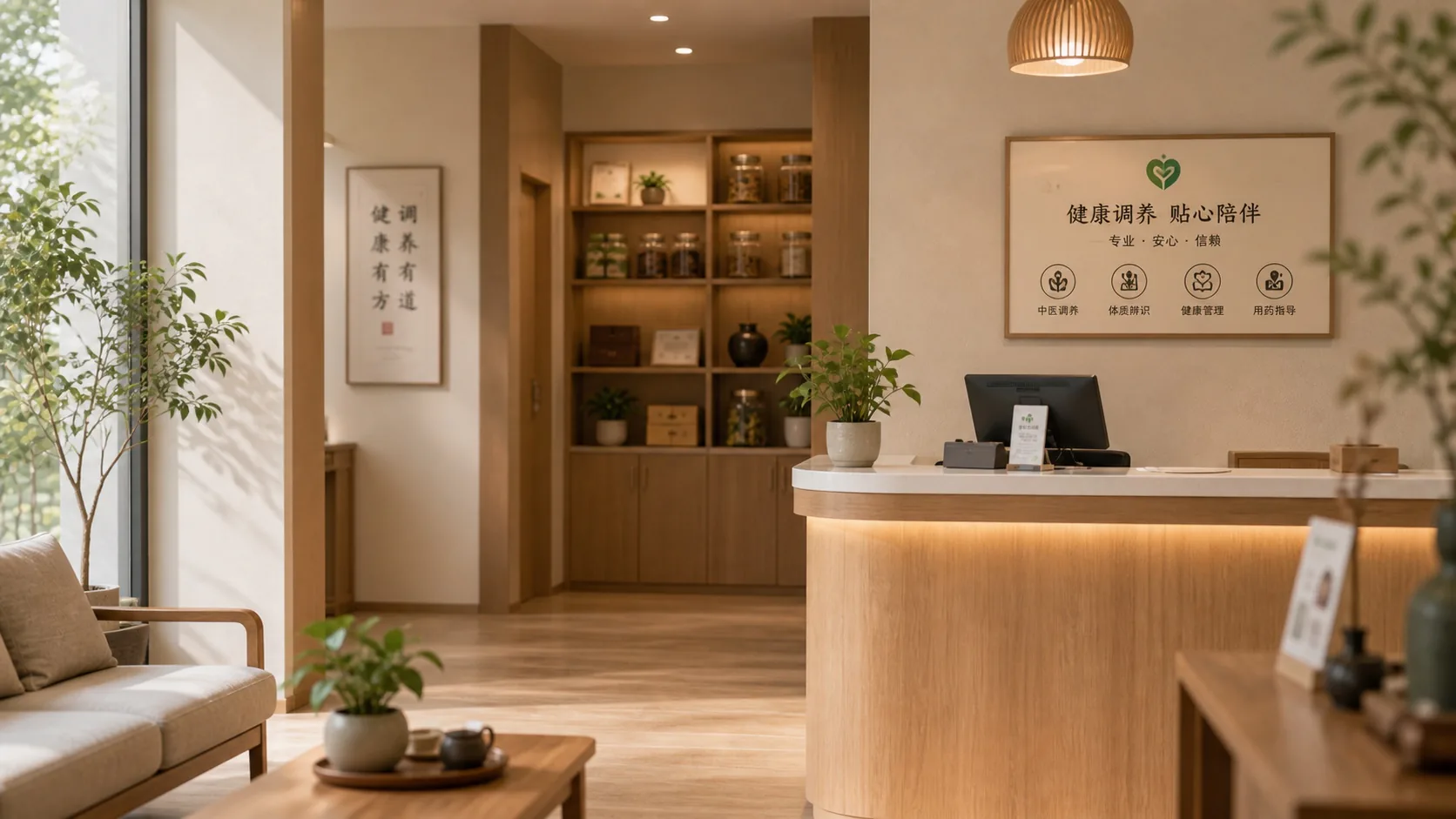 现代化健康诊所候诊区
